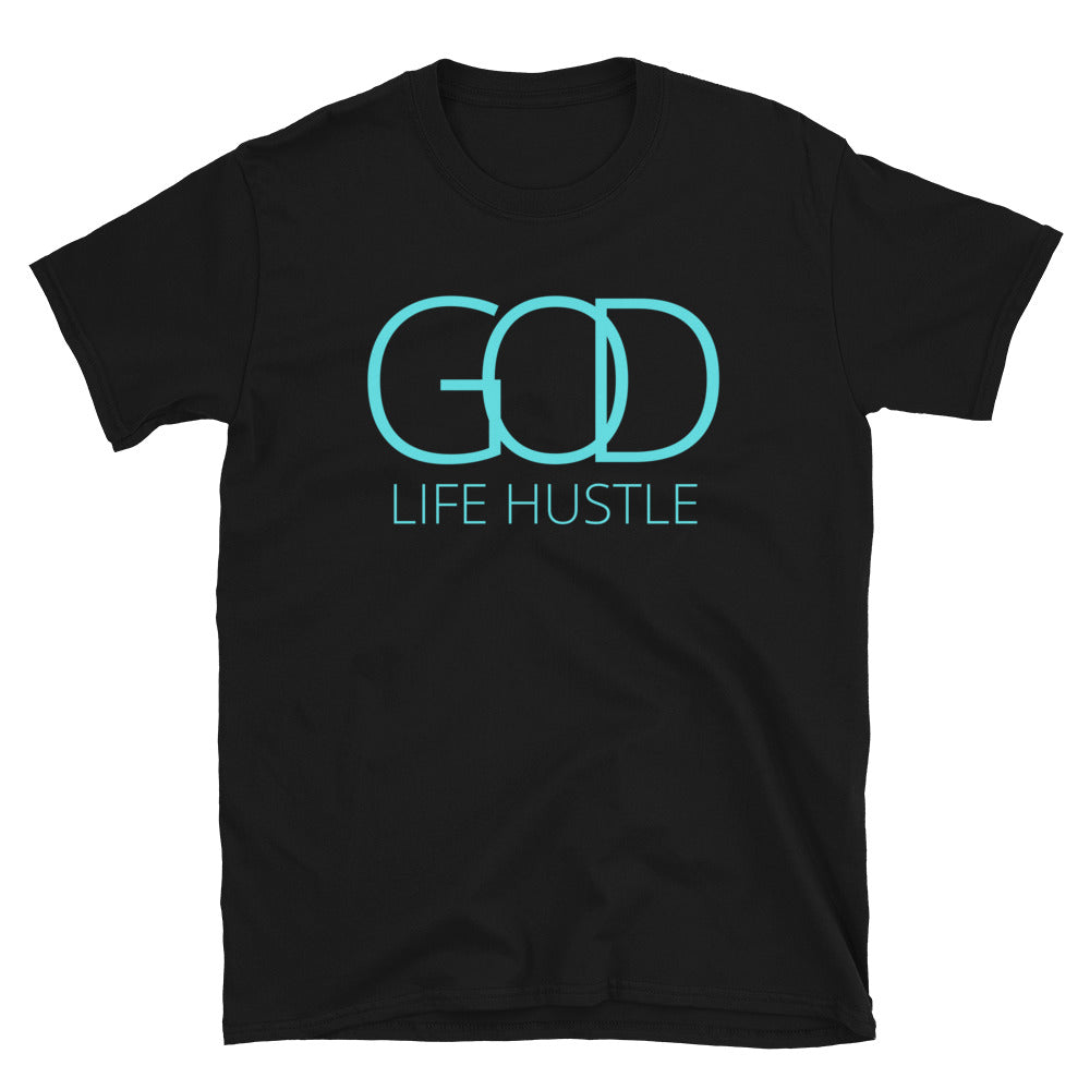 GodLife Hustle T-Shirt - Black / Turquoise - GodLife Hustle